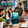 Auravia Brazil Single Origin coffee lifestyle scene